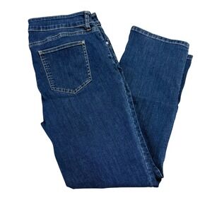 Chico's Straight Leg Jean Denim Blue Chico Size 2 Regular